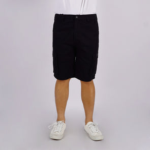 RRJ Men's Basic Non-Denim Cargo Short 177330 (Black)