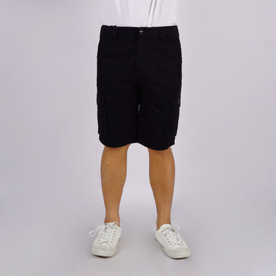 RRJ Men's Basic Non-Denim Cargo Short 177330 (Black)