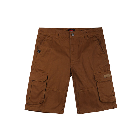RRJ Men's Basic Non-Denim Cargo Short 177306 (Brown)