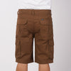 RRJ Men's Basic Non-Denim Cargo Short 177306 (Brown)