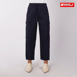 RRJ Ladies Basic Non-Denim Cargo Pants 171659 (Dark Sapphire)