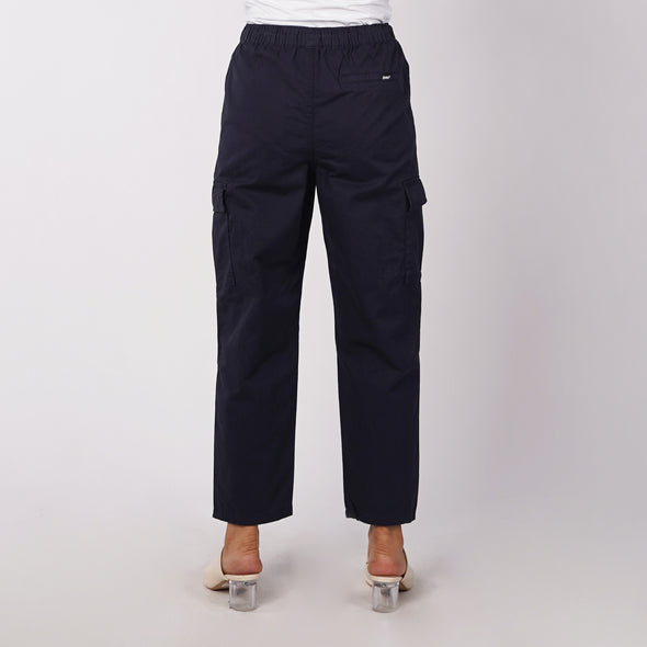 RRJ Ladies Basic Non-Denim Cargo Pants 171659 (Dark Sapphire)