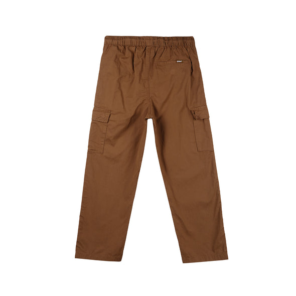RRJ Ladies Basic Non-Denim Cargo Pants 171659 (Choco Brown)