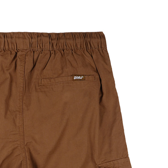 RRJ Ladies Basic Non-Denim Cargo Pants 171659 (Choco Brown)