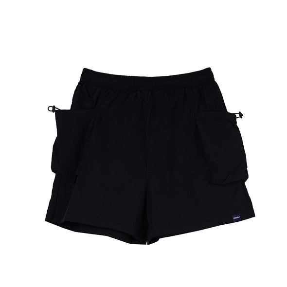 RRJ Ladies Basic Non-Denim Cargo Short 180594 (Black)