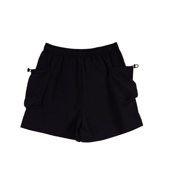 RRJ Ladies Basic Non-Denim Cargo Short 180594 (Black)