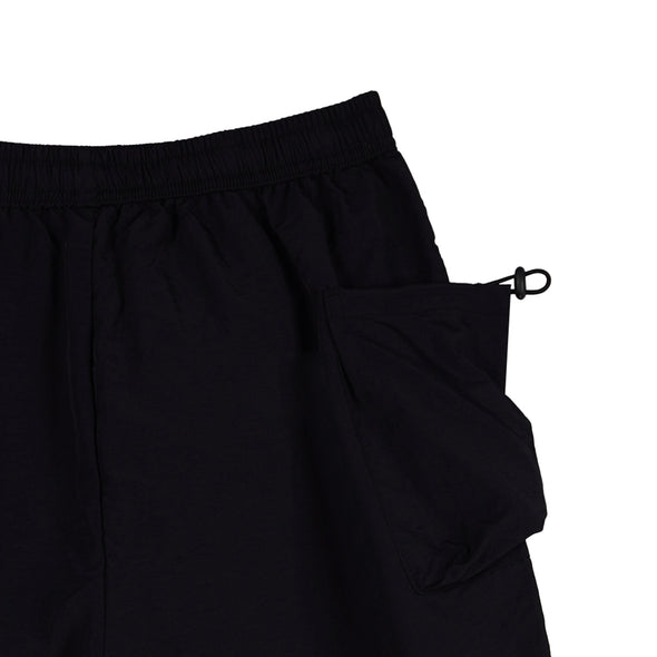 RRJ Ladies Basic Non-Denim Cargo Short 180594 (Black)