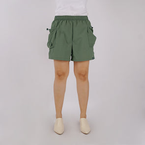 RRJ Ladies Basic Non-Denim Cargo Short 180594 (Fatigue)