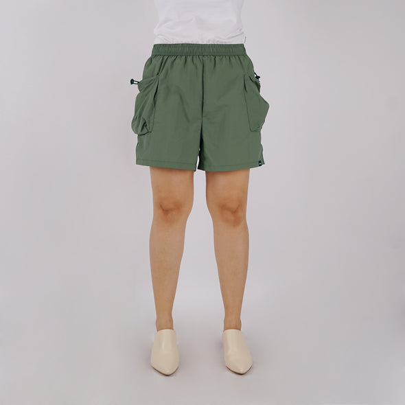 RRJ Ladies Basic Non-Denim Cargo Short 180594 (Fatigue)
