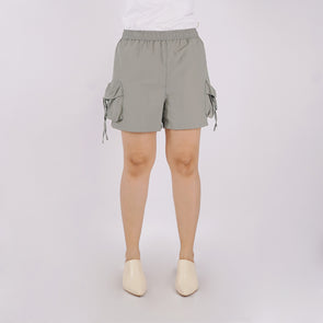 RRJ Ladies Basic Non-Denim Cargo Short 180594 (Taupe)