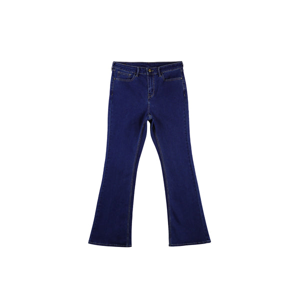 RRJ Ladies Basic Denim Flared Jeans Mid-Rise 181073 (Medium Shade)