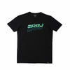 RRJ Men's Basic Tees Semibody Fitting Missed Lycra Fabric 158382 (Black)