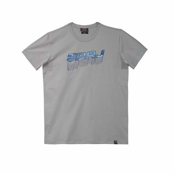 RRJ Men's Basic Tees Semibody Fitting Missed Lycra Fabric 158382 (Light Gray)