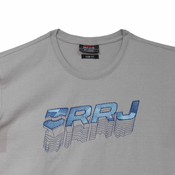 RRJ Men's Basic Tees Semibody Fitting Missed Lycra Fabric 158382 (Light Gray)