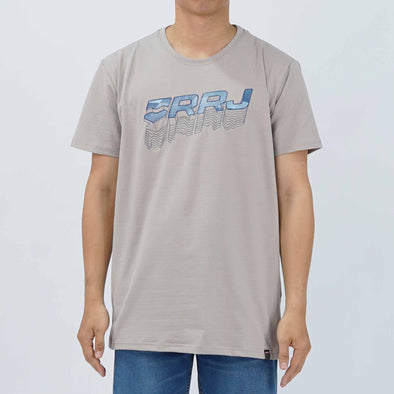 RRJ Men's Basic Tees Semibody Fitting Missed Lycra Fabric 158382 (Light Gray)