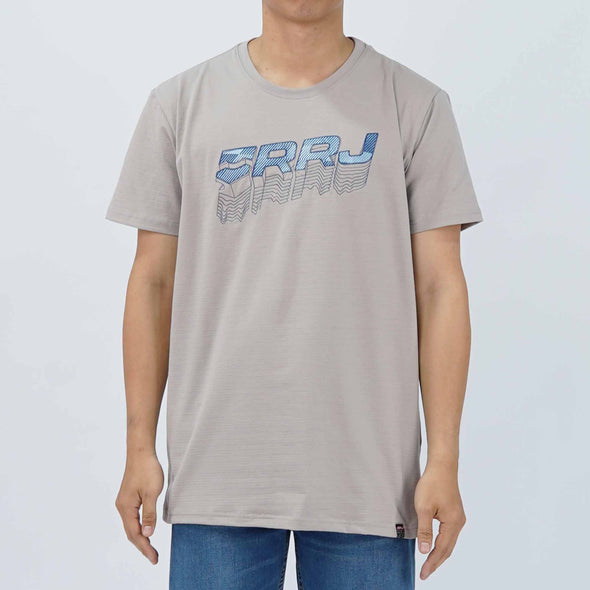 RRJ Men's Basic Tees Semibody Fitting Missed Lycra Fabric 158382 (Light Gray)