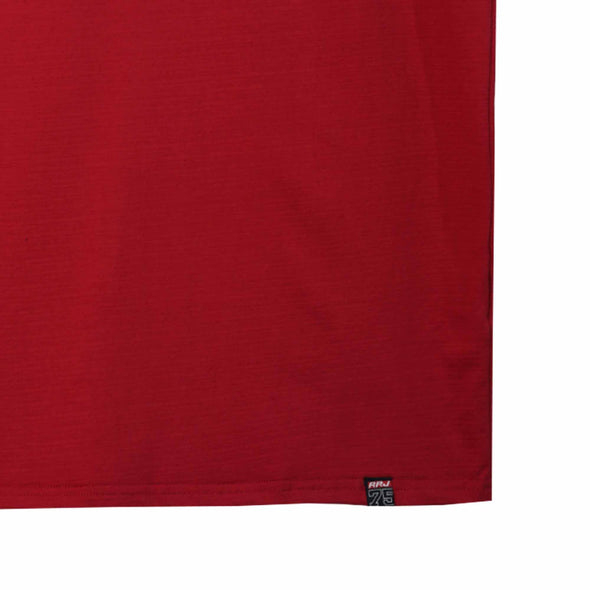 RRJ Men's Basic Tees Semibody Fitting Missed Lycra Fabric 158382 (Red)