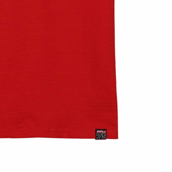 RRJ Men's Basic Tees Semibody Fitting Missed Lycra Fabric 158354 (Red)