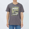 RRJ Men's Basic Tees Semibody Fitting CVC Jersey Fabric 181695-U (Dark Gray)