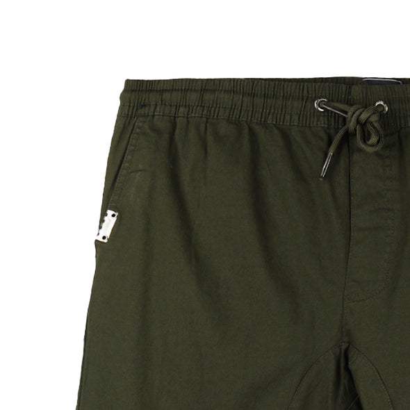 RRJ Men's Basic Non-Denim Jogger Pants Mid-Rise 176621 (Fatigue)
