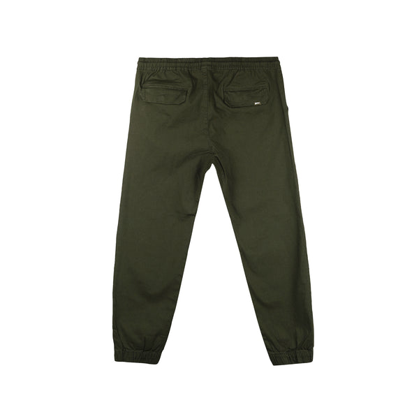 RRJ Men's Basic Non-Denim Jogger Pants Mid-Rise 176621 (Fatigue)