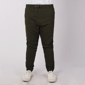 RRJ Men's Basic Non-Denim Jogger Pants Mid-Rise 176621 (Fatigue)