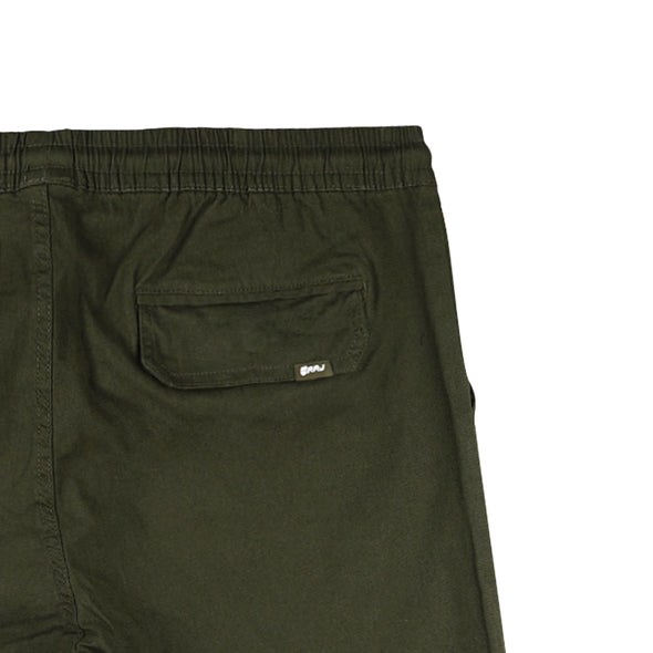 RRJ Men's Basic Non-Denim Jogger Pants Mid-Rise 176621 (Fatigue)