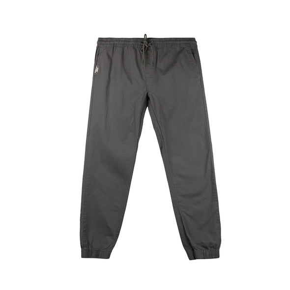 RRJ Men's Basic Non-Denim Jogger Pants Mid-Rise 176621 (Gray)