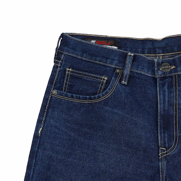 RRJ Men's Basic Denim Tapered Mid-Rise 179101 (Dark Shade)