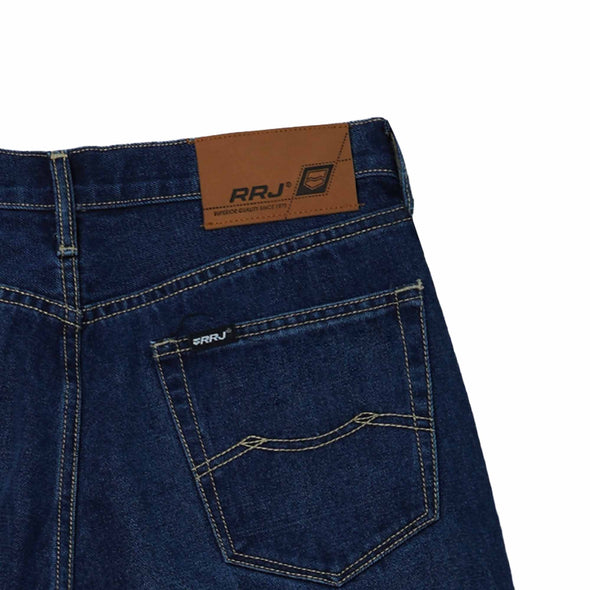 RRJ Men's Basic Denim Tapered Mid-Rise 179101 (Dark Shade)