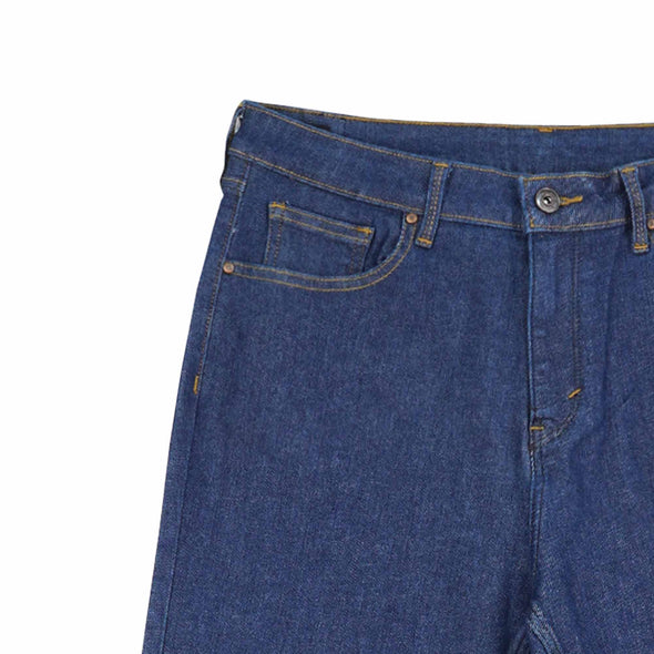 RRJ Ladies Basic Denim Boyfriend Jeans Mid-Rise 184475 (Dark Shade)
