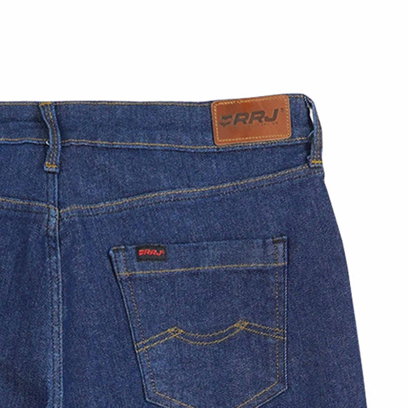 RRJ Ladies Basic Denim Boyfriend Jeans Mid-Rise 184475 (Dark Shade)