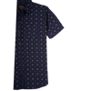 RRJ Men's Basic Woven Shirt Semibody Fitting 158706 (Navy)