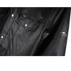 RRJ Men's Basic Leather Jacket Regular Fitting 175835 (Black)