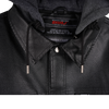 RRJ Men's Basic Leather Jacket Regular Fitting 175835 (Black)