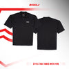 RRJ Men's Collared Tees Oversized Fitting 169841 (Black)