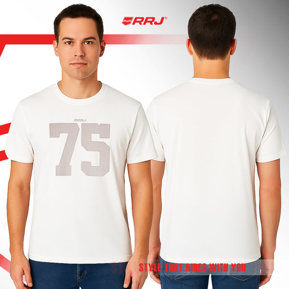 RRJ Men's Basic Tees Oversized Fitting 178673-U (White)
