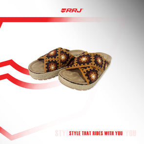 RRJ Ladies Accessories Basic Footwear Slipper 170959 (Brown)