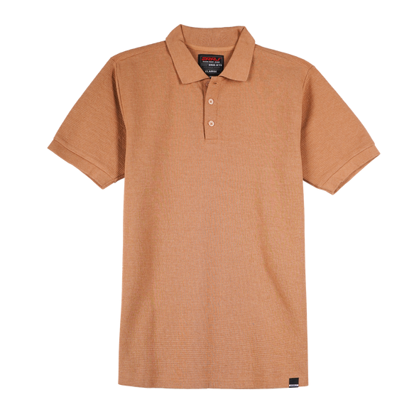 RRJ Men's Basic Collared Shirt Semifit Fitting 169617 (Brown)