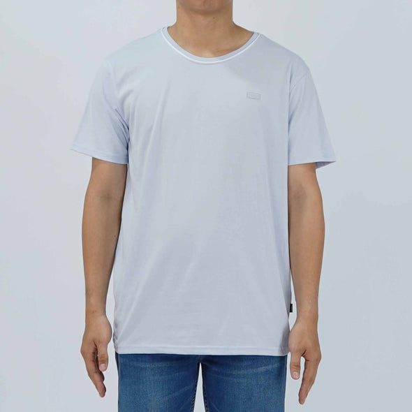 RRJ Men's Basic Tees Semibody Fitting 176146-U (Heather Blue)