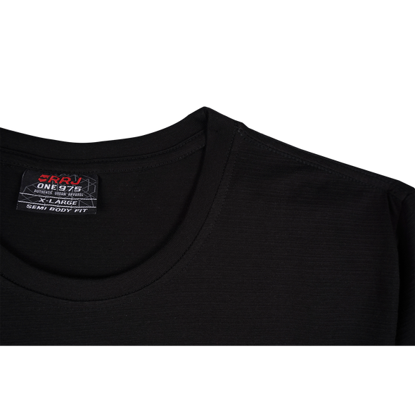 RRJ Men's Basic Tees Semibody Fitting 158333 (Black)