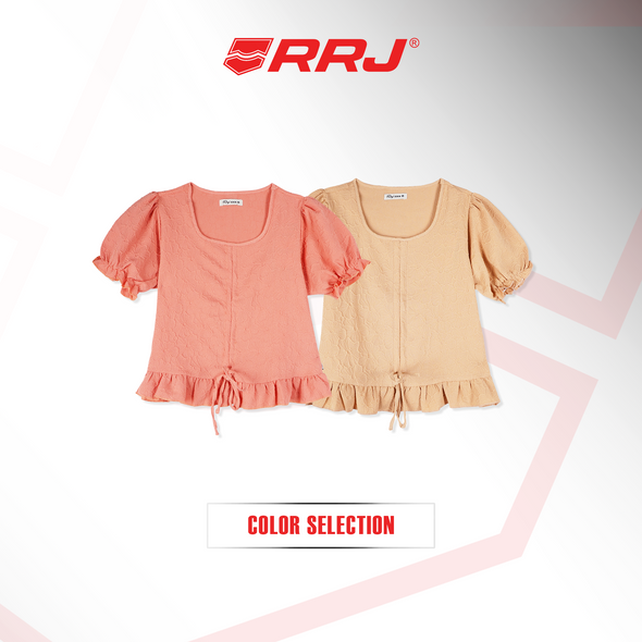 RRJ Ladies Basic Tees Boxy Fitting 163816-U (Beige)