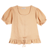 RRJ Ladies Basic Tees Boxy Fitting 163816-U (Beige)