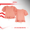RRJ Ladies Basic Tees Boxy Fitting 163816-U (Pink)