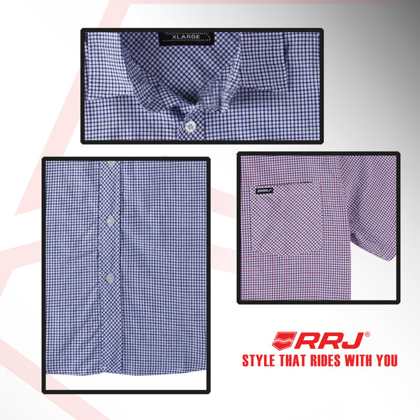 RRJ Men's Basic Woven Semibody Fitting 168381 (Blue)