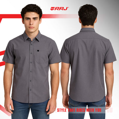 RRJ Men's Basic Woven Semibody Fitting 168968 (Light Gray)