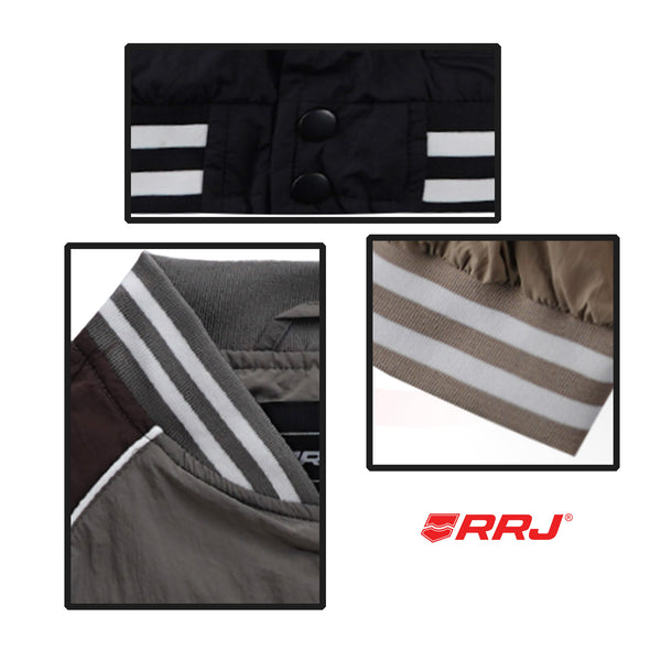 RRJ Men's Basic Bomber Jacket Regular Fitting 188586 (Taupe)