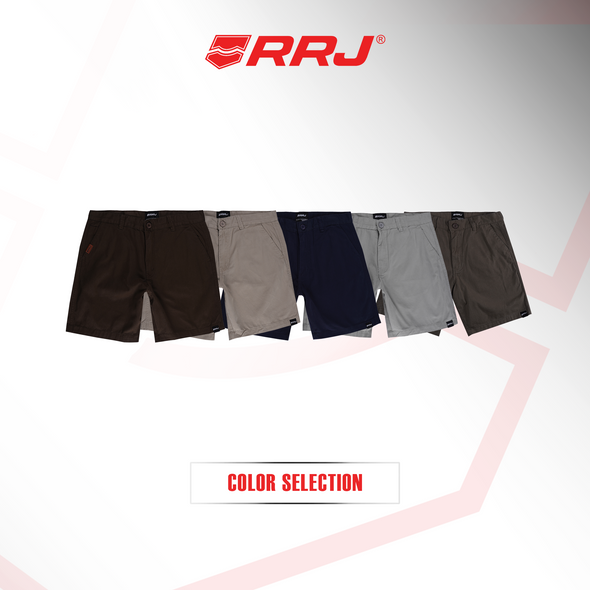 RRJ Men's Basic Non-Denim Tapered Short Mid-Rise Fitting 187672-U (Gun Metal)