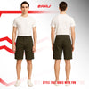 RRJ Men's Basic Non-Denim Cargo Short Mid-Rise Fitting 185408-U (Fatigue)