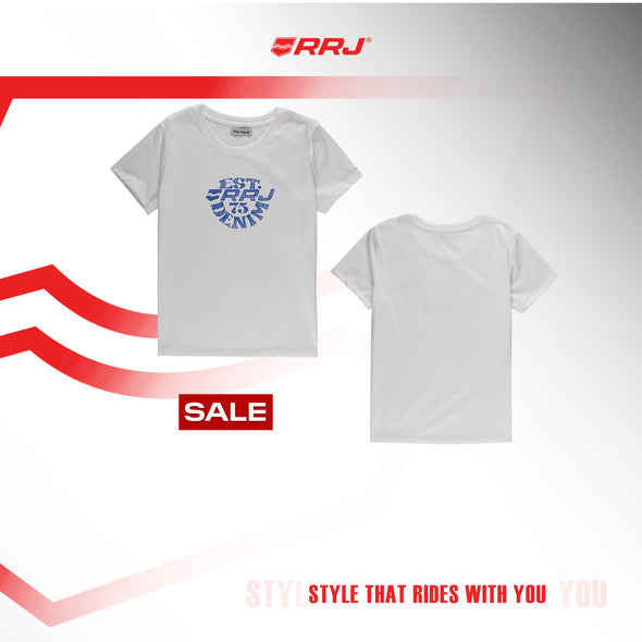 RRJ Ladies Basic Tees Regular Fitting 181818-U (White)